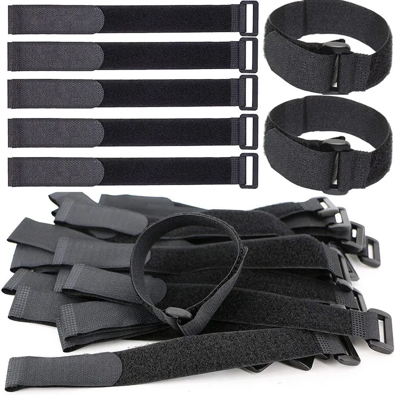 Cable Velcro Strap - 5/10Pcs Reusable Hook and Loop Cinch