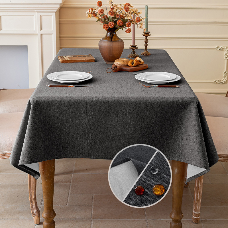 Three-Proof Cotton Linen Table - đánh giá và giá Desk Setup Wallpaper