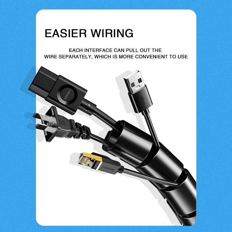 1/2M Flexible Spiral Cable Org - đánh giá và giá Cable Velcro Strap