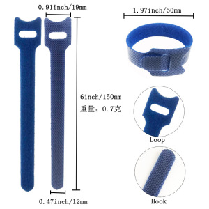 10Pcs Cord Ties Self-adhesive  - đánh giá và giá Cable Velcro Strap