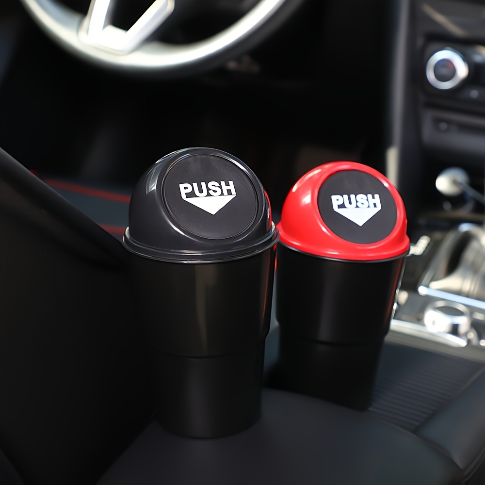 1pc Portable Car Mini Trash Ca - đánh giá và giá Desk Setup Black