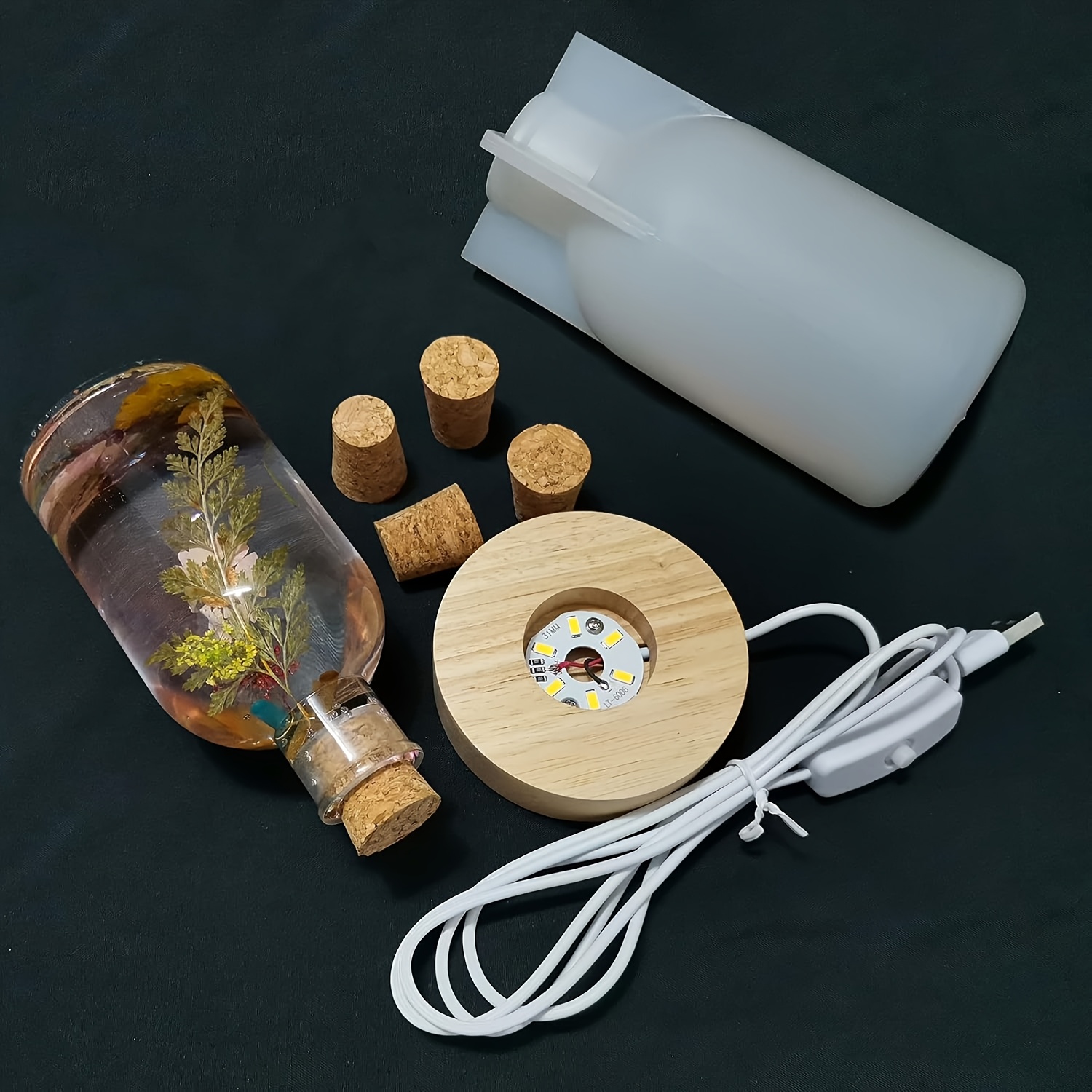 Drift Bottle Light Resin Mold  - đánh giá và giá Desk Setup Equipment