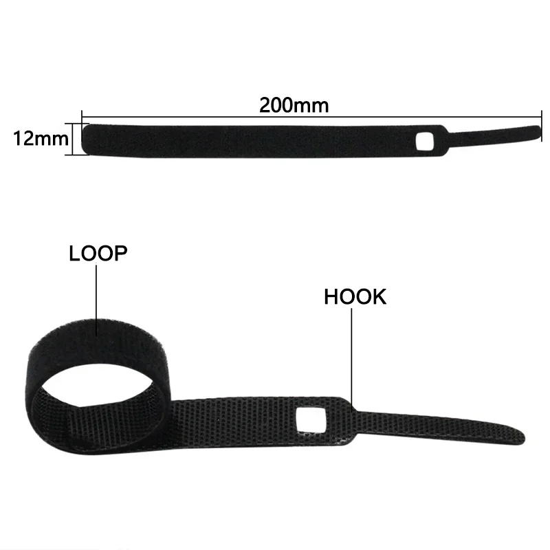 10~1000pcs 7colors Nylon Cable - đánh giá và giá Cable Velcro Strap