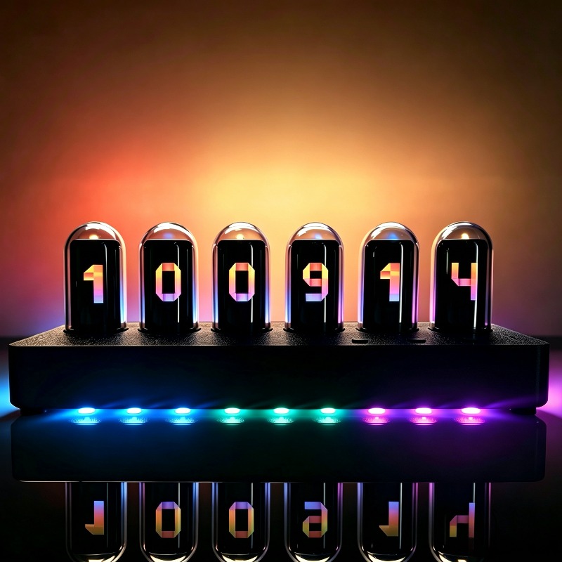 IPS‑Simulated Nixie Tube Clock - đánh giá và giá Desk Setup Youtube