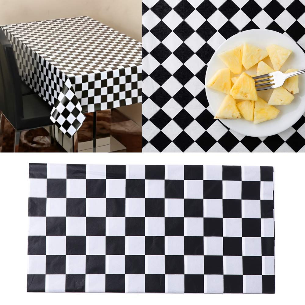 Black and White Checkered Disp - đánh giá và giá Desk Setup Wallpaper