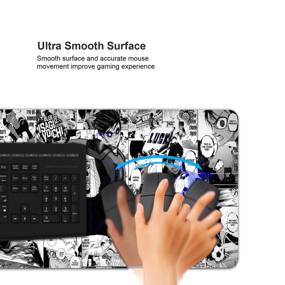 Black And White Anime Mouse Pa - đánh giá và giá Desk Setup Black