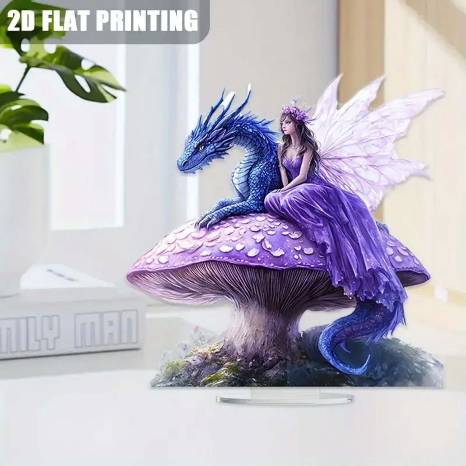 Fairy Statue,2D Flat Acrylic P - đánh giá và giá Desk Setup Equipment