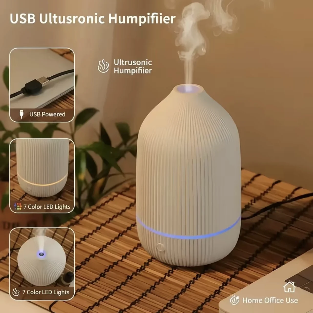 USB Powered Ultrasonic Aroma D - đánh giá và giá Desk Setup Essentials