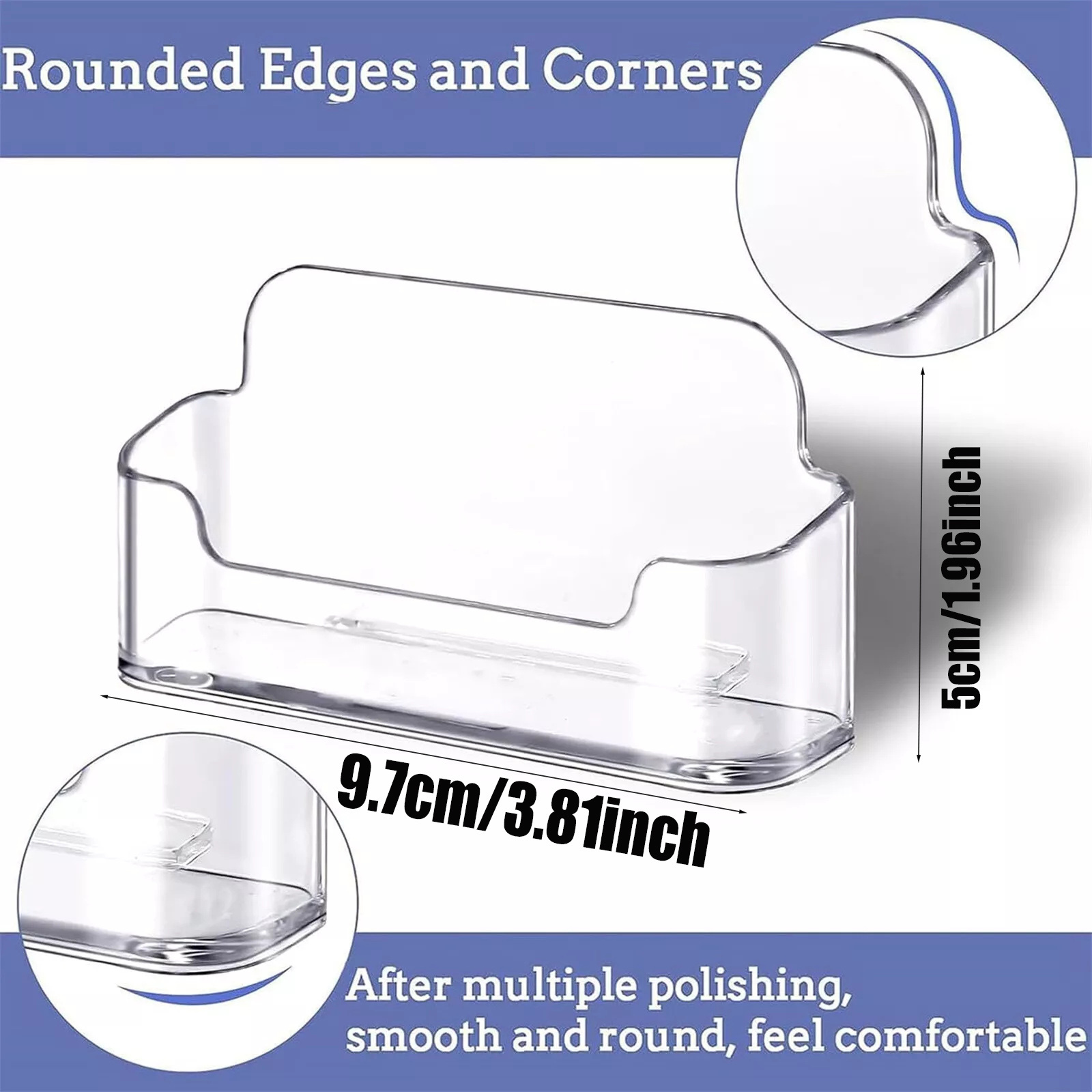 2pcs Clear Acrylic Business Ca - đánh giá và giá Desk Setup Essentials