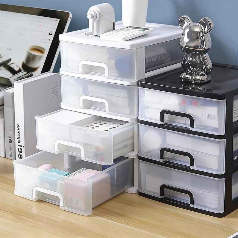 Multi-Tier Plastic Storage Dra - đánh giá và giá Desk Setup Essentials