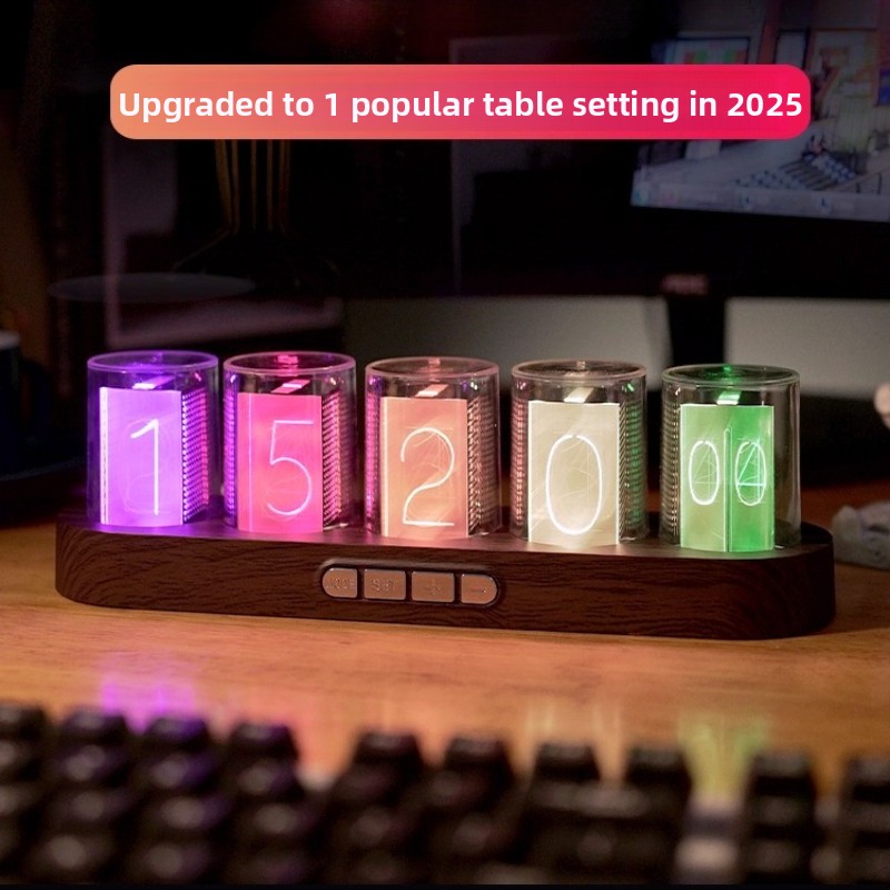 LED Nixie Tube Clock RGB Gamin - đánh giá và giá Desk Setup Youtube