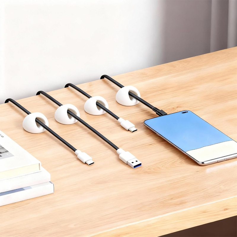 6/10/18-Piece Cable Organizer  - đánh giá và giá Desk Setup Equipment