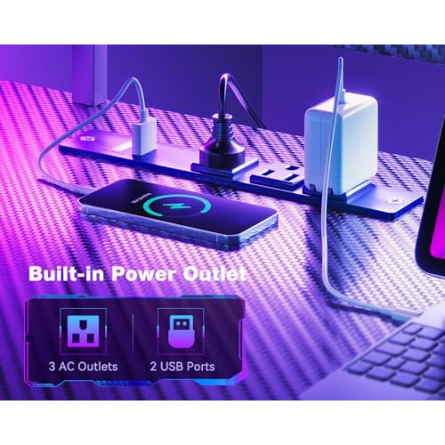 66 Large L Shaped Gaming Desk  - đánh giá và giá Desk Setup Black