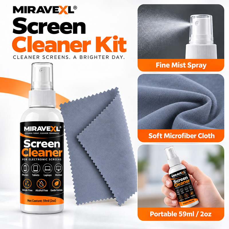 MIRAVEXL Screen Cleaner Kit wi - đánh giá và giá Monitor Cleaning Kit