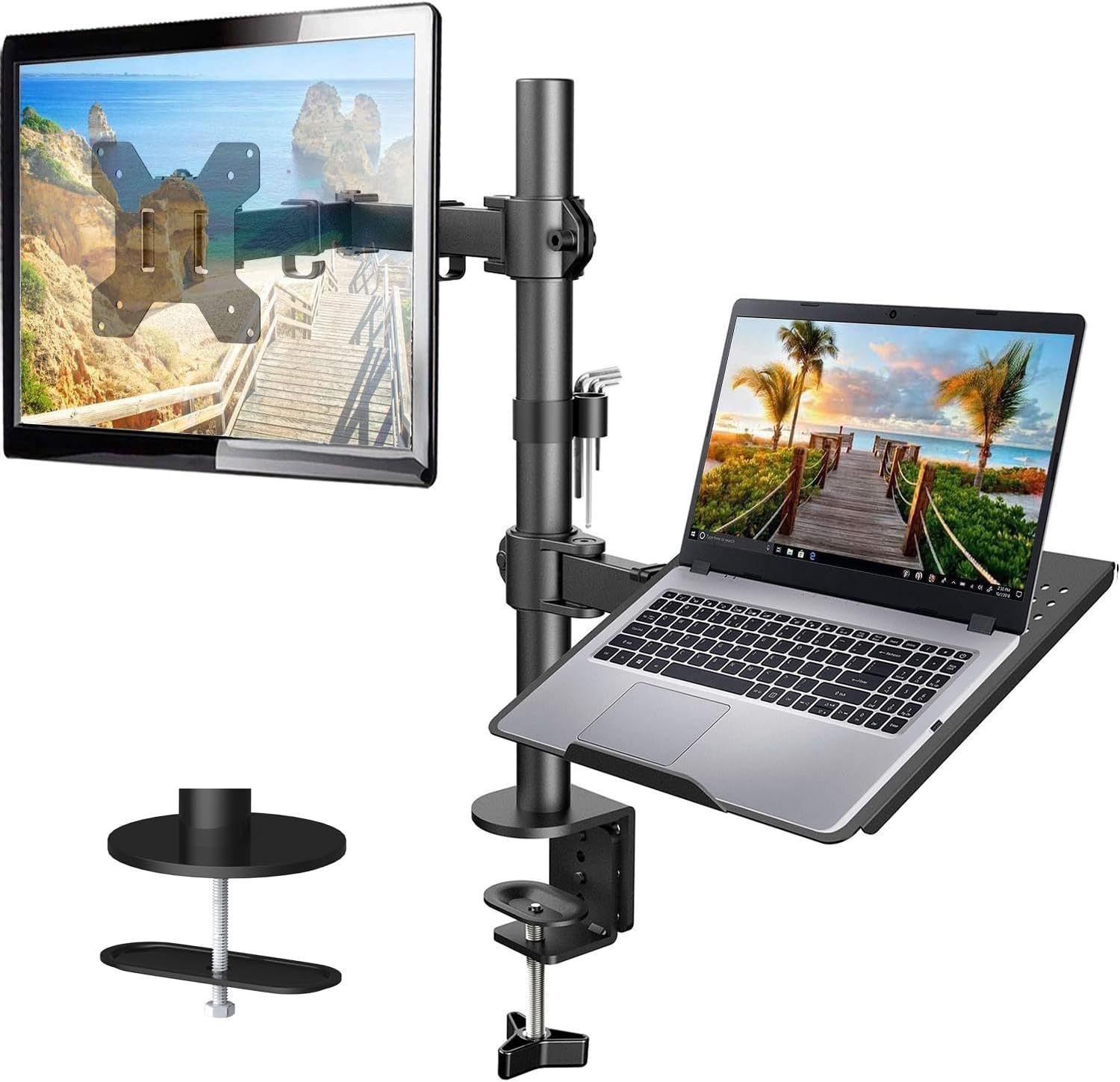 DL-MD30LP 400MM Height Adjusta - đánh giá và giá Desk Setup Monitor Arm