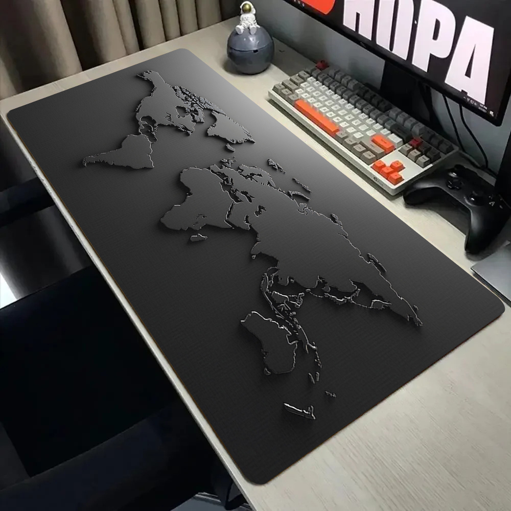 Black and Gray Gradient Map De - đánh giá và giá Desk Setup Black