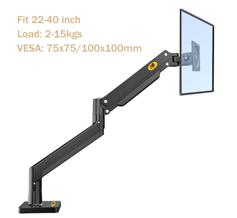 NB G40 Khí Mùa Xuân Cánh Tay 2 - đánh giá và giá Desk Setup Monitor Arm