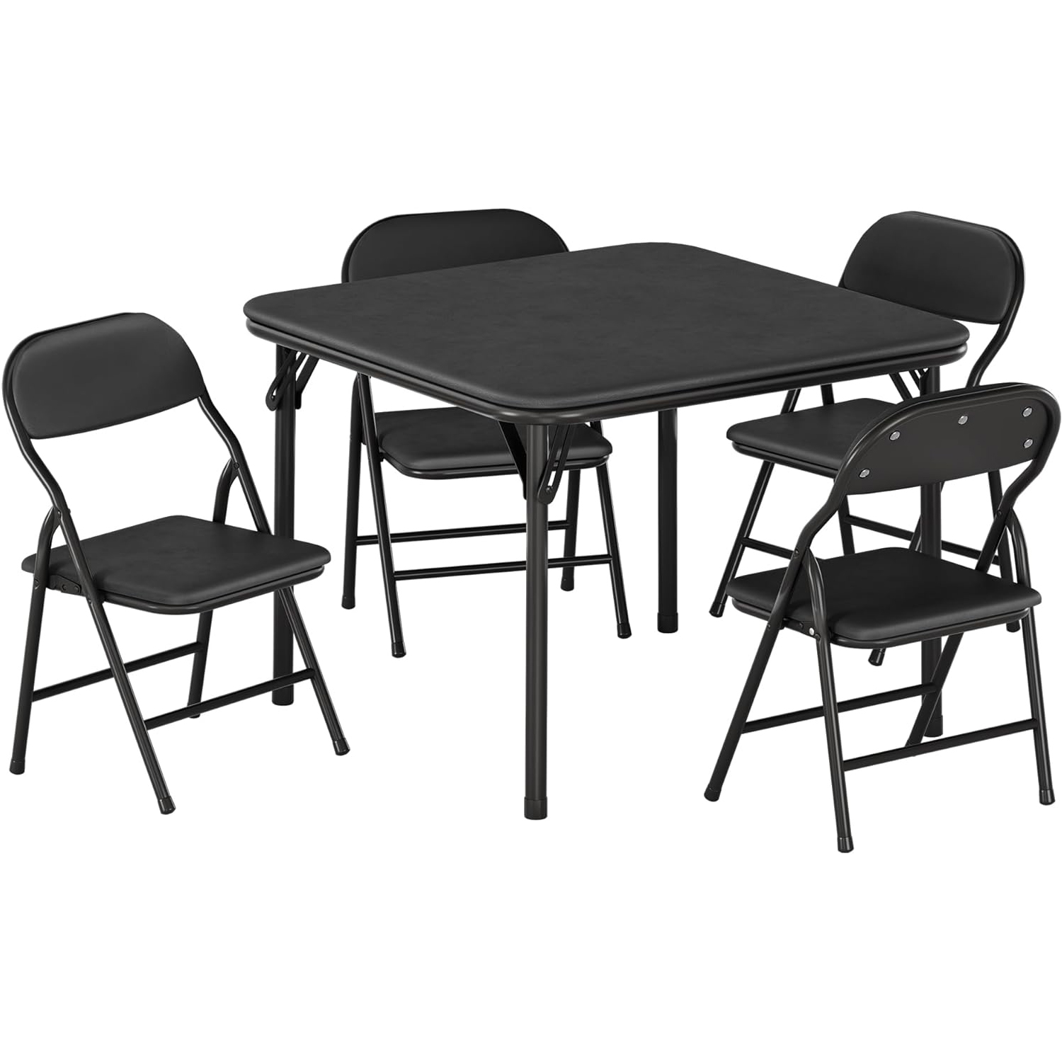 5-Piece Kids Folding Table and - đánh giá và giá Desk Setup Black