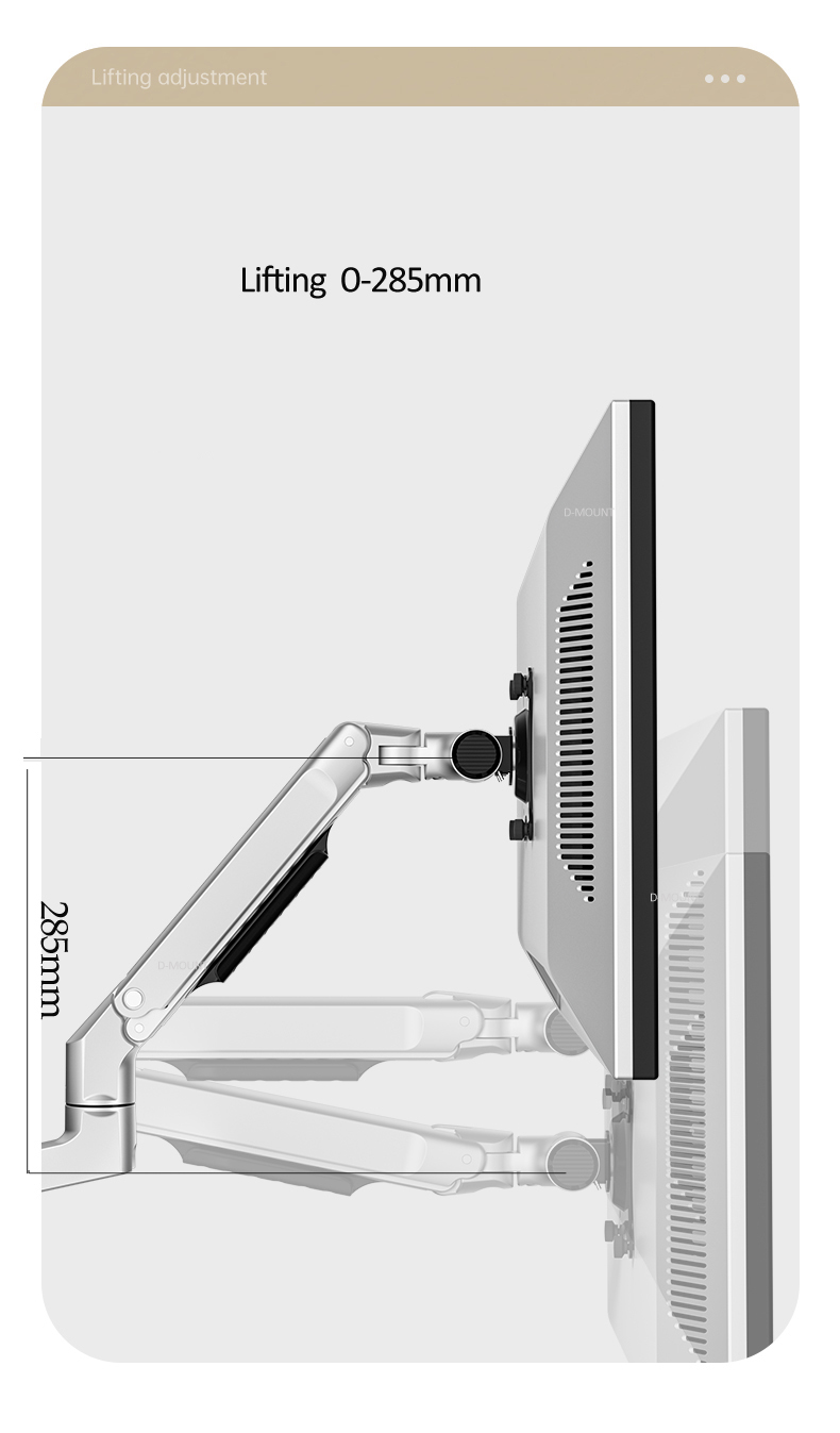 DL-8013 Mechanical Spring 3-11 - đánh giá và giá Desk Setup Monitor Arm
