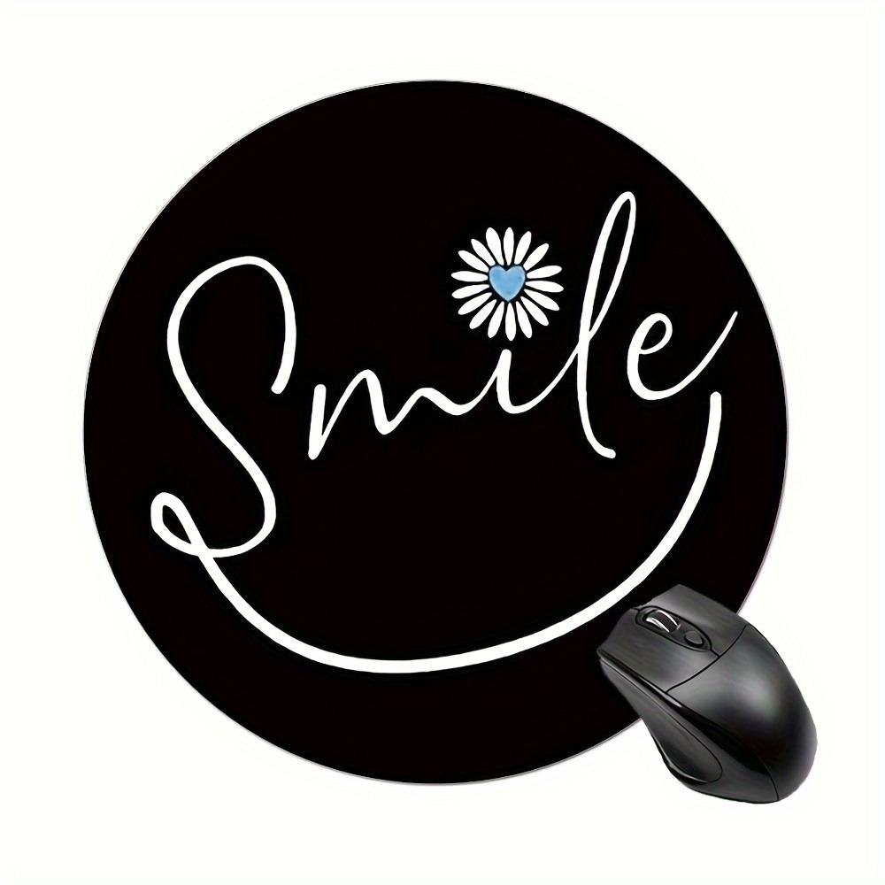 Smile pattern gaming mouse pad - đánh giá và giá Desk Setup Black
