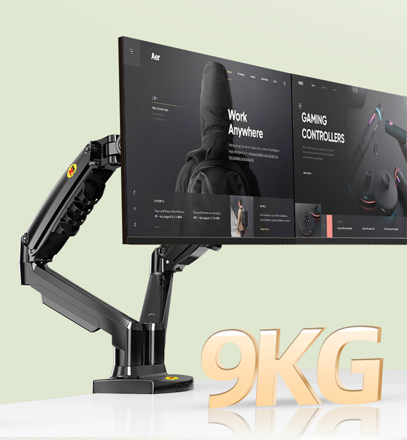 2021 Mới NB F160 Khí Mùa Xuân  - đánh giá và giá Desk Setup Monitor Arm